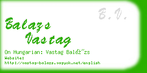 balazs vastag business card